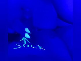 Blowjob here blacklight UV divertissement British reinforcer bbw