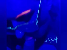 Blowjob here blacklight UV divertissement British reinforcer bbw