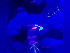 Blowjob here blacklight UV divertissement British reinforcer bbw